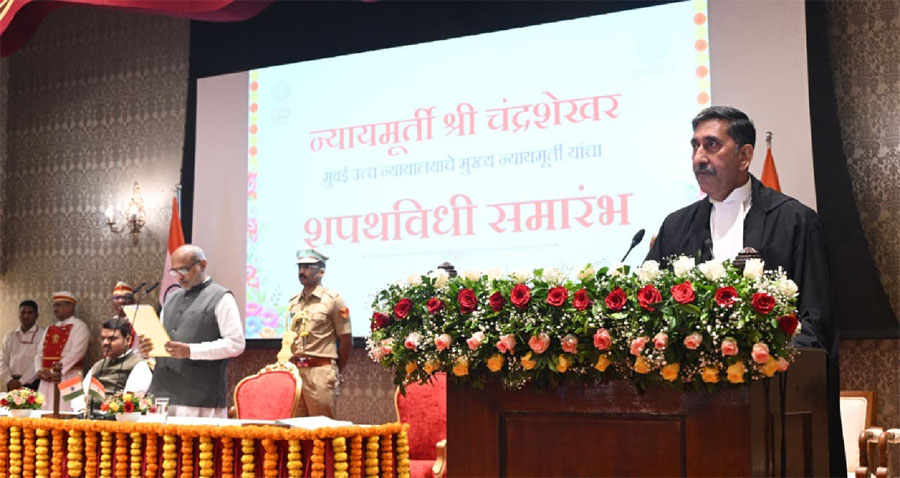 न्या. चंद्रशेखर यांनी घेतली मुंबई हायकोर्टाच्या मुख्य न्यायमूर्ती पदाची शपथ