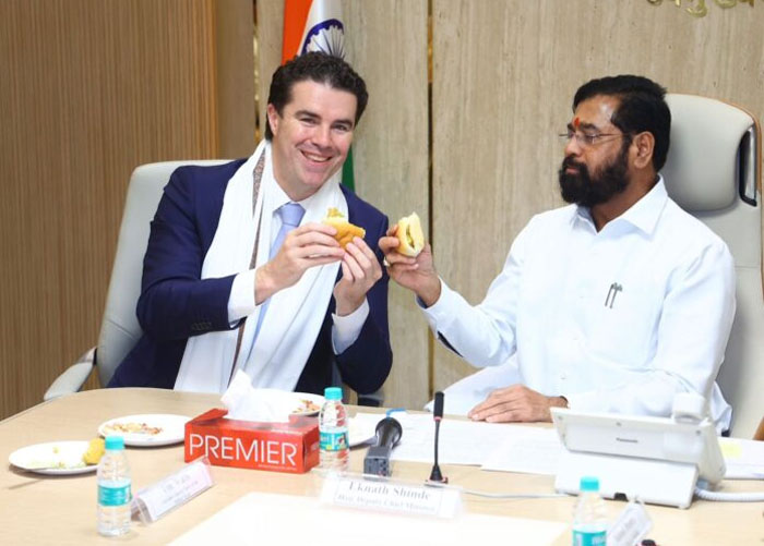 ऑस्ट्रेलियाच्या खासदारांनी घेतली उपमुख्यमंत्री एकनाथ शिंदे यांची भेट